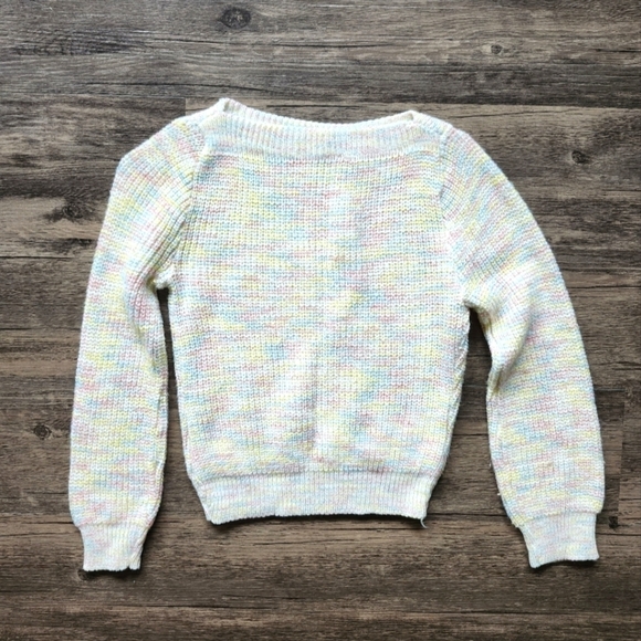 Vintage Pastel With Golden Flakes Sweater - Picture 1 of 3